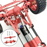 3xRC Car Axles Drive Shaft CNC Metal Upgrade for MN 1/12 RC Crawler  Red