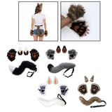 Maxbell Cosplay Role Playing Props Christmas Fancy Accessories Cosplay Set for Women Black White