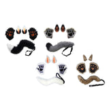 Maxbell Cosplay Role Playing Props Christmas Fancy Accessories Cosplay Set for Women Black White