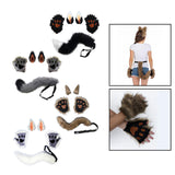 Maxbell Cosplay Role Playing Props Christmas Fancy Accessories Cosplay Set for Women Black White