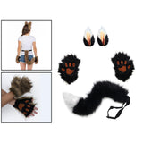 Maxbell Cosplay Role Playing Props Christmas Fancy Accessories Cosplay Set for Women Black White