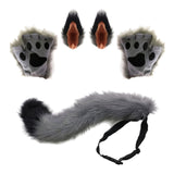 Maxbell Cosplay Role Playing Props Christmas Fancy Accessories Cosplay Set for Women Gray Black