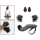 Maxbell Cosplay Role Playing Props Christmas Fancy Accessories Cosplay Set for Women Gray Black