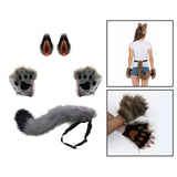 Maxbell Cosplay Role Playing Props Christmas Fancy Accessories Cosplay Set for Women Gray Black