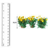 Maxbell 6x Miniature Flower DIY Model Building Scenery Artificial Flowers
