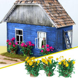 Maxbell 6x Miniature Flower DIY Model Building Scenery Artificial Flowers