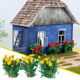 Maxbell 6x Miniature Flower DIY Model Building Scenery Artificial Flowers