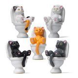 Maxbell 5Pcs Funny Cat Figures Animal Statues Cake Toppers Model Home Decor B