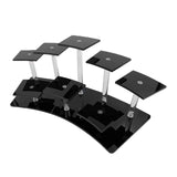 Maxbell 2x8-Layer Acrylic Riser Display Shelf Durable for Action Figure Perfumes