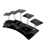 Maxbell 2x8-Layer Acrylic Riser Display Shelf Durable for Action Figure Perfumes