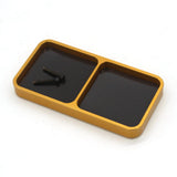 Maxbell Screw Tray with Magnetic Pad Small Screw Plate Repair Tools for RC Car 2 Grids