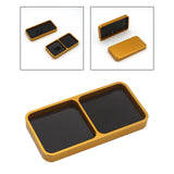 Maxbell Screw Tray with Magnetic Pad Small Screw Plate Repair Tools for RC Car 2 Grids