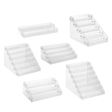 Maxbell Tiered Acrylic Stands Clear Display Shelf for Cosmetic Cupcakes Model Car Two-tiers