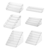 Maxbell Tiered Acrylic Stands Clear Display Shelf for Cosmetic Cupcakes Model Car Two-tiers