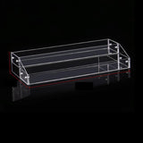 Maxbell Tiered Acrylic Stands Clear Display Shelf for Cosmetic Cupcakes Model Car Two-tiers