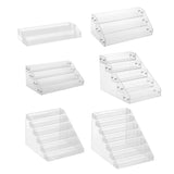 Maxbell Tiered Acrylic Stands Clear Display Shelf for Cosmetic Cupcakes Model Car Two-tiers