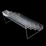 Maxbell Tiered Acrylic Stands Clear Display Shelf for Cosmetic Cupcakes Model Car Four-tiers