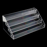 Maxbell Tiered Acrylic Stands Clear Display Shelf for Cosmetic Cupcakes Model Car Four-tiers