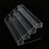 Maxbell Tiered Acrylic Stands Clear Display Shelf for Cosmetic Cupcakes Model Car Four-tiers