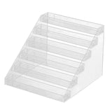 Maxbell Tiered Acrylic Stands Clear Display Shelf for Cosmetic Cupcakes Model Car Six-tiers