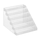 Maxbell Tiered Acrylic Stands Clear Display Shelf for Cosmetic Cupcakes Model Car Six-tiers