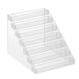 Maxbell Tiered Acrylic Stands Clear Display Shelf for Cosmetic Cupcakes Model Car Seven-tiers