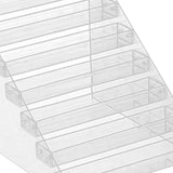 Maxbell Tiered Acrylic Stands Clear Display Shelf for Cosmetic Cupcakes Model Car Seven-tiers