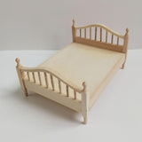 Maxbell 2pcs 1:12 Scale Dollhouse Double Bed Collection Bedd for Kids