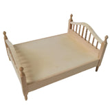 Maxbell 2pcs 1:12 Scale Dollhouse Double Bed Collection Bedd for Kids