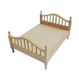 Maxbell 2pcs 1:12 Scale Dollhouse Double Bed Collection Bedd for Kids