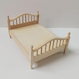 Maxbell 2pcs 1:12 Scale Dollhouse Double Bed Collection Bedd for Kids
