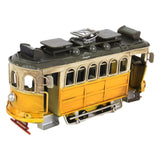 Maxbell Iron Bus Model Display Photography Props Kids Toy 21x9x10.5cm+13.5x6x8cm