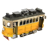 Maxbell Iron Bus Model Display Photography Props Kids Toy 21x9x10.5cm+13.5x6x8cm