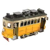 Maxbell Iron Bus Model Display Photography Props Kids Toy 21x9x10.5cm+13.5x6x8cm