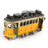Maxbell Iron Bus Model Display Photography Props Kids Toy 21x9x10.5cm+13.5x6x8cm