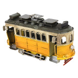 Maxbell Iron Bus Model Display Photography Props Kids Toy 21x9x10.5cm+13.5x6x8cm