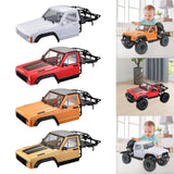 Body Cab&Back-Half Cage Upgrade for 1/10 RC Crawler Car 313, 324mm Wheelbase White