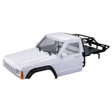 Body Cab&Back-Half Cage Upgrade for 1/10 RC Crawler Car 313, 324mm Wheelbase White