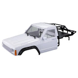 Body Cab&Back-Half Cage Upgrade for 1/10 RC Crawler Car 313, 324mm Wheelbase White