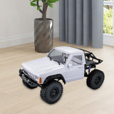 Body Cab&Back-Half Cage Upgrade for 1/10 RC Crawler Car 313, 324mm Wheelbase White