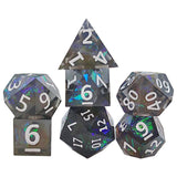 Maxbell 14x Polyhedral Dice Durable Gaming for RPG D12 D20 Board Game Black