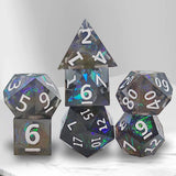 Maxbell 14x Polyhedral Dice Durable Gaming for RPG D12 D20 Board Game Black