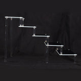 Maxbell 2xAcrylic Rack Perfume Makeup Organizer Risers Shelves Showcase 5 Ladder