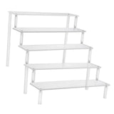 Maxbell 2xAcrylic Rack Perfume Makeup Organizer Risers Shelves Showcase 5 Ladder