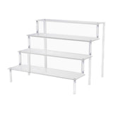 Maxbell 2xAcrylic Rack Perfume Makeup Organizer Risers Shelves Showcase 4 Ladder