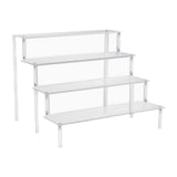 Maxbell 2xAcrylic Rack Perfume Makeup Organizer Risers Shelves Showcase 4 Ladder