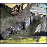 Maxbell 16Pcs Steel Shed Corrugated Tile Miniature Sand Table Material Layouts
