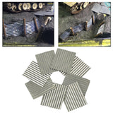 Maxbell 16Pcs Steel Shed Corrugated Tile Miniature Sand Table Material Layouts