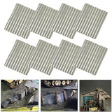 Maxbell 16Pcs Steel Shed Corrugated Tile Miniature Sand Table Material Layouts