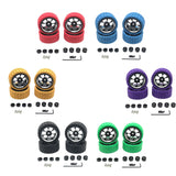 Maxbell Plastic RC Wheel Rims and Tires Kit RC Car Tires Update Accessories
